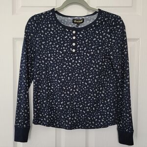 Planet Gold Girls Long Sleeve Ribbed Henley Size XL 14-16